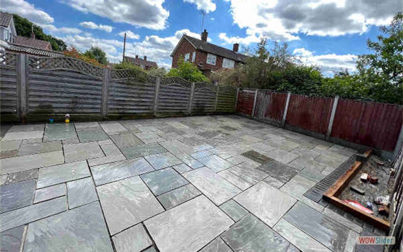 Garden patio paving